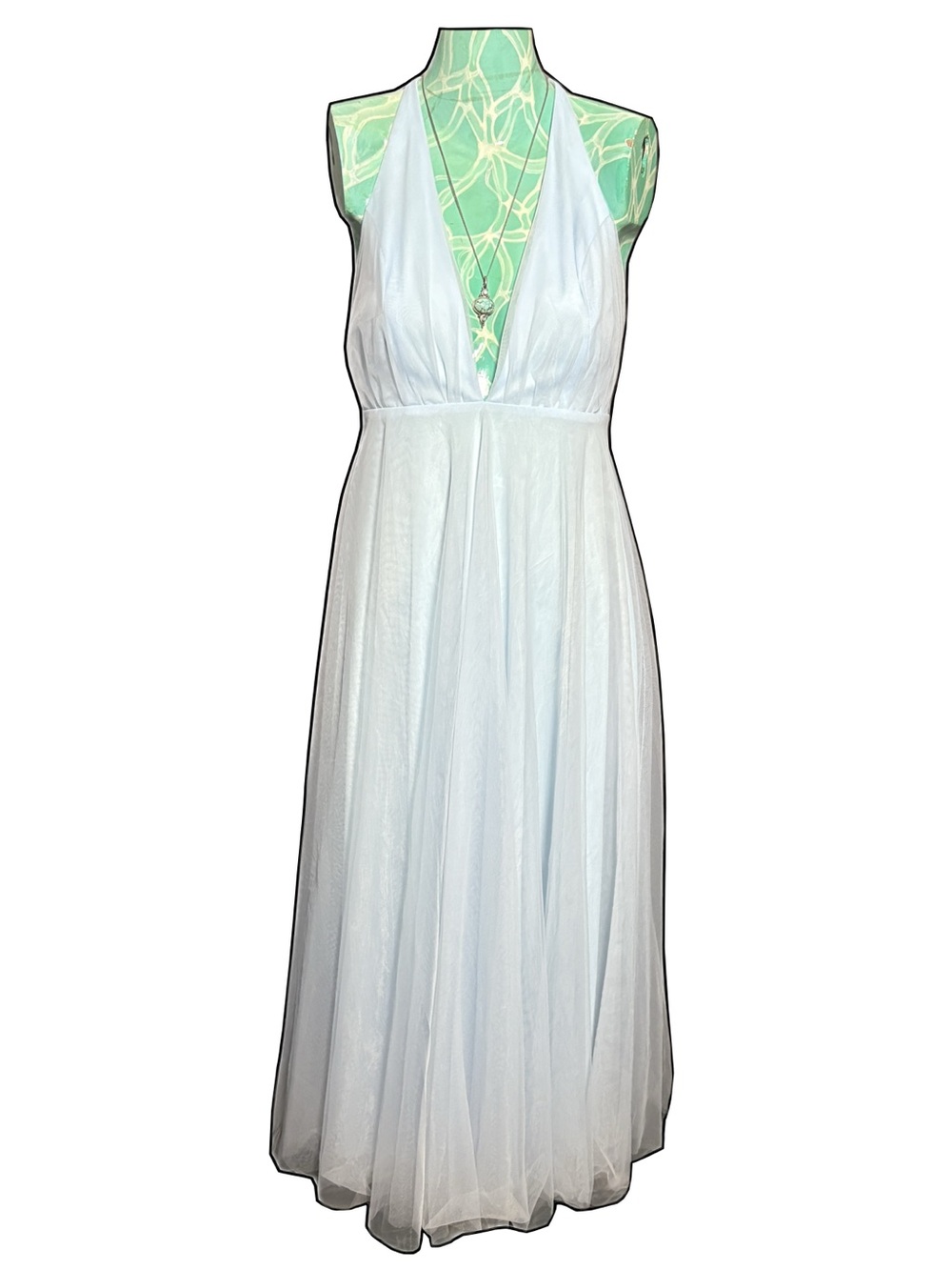 NWT Hello Molly Light Blue Maxi Dress